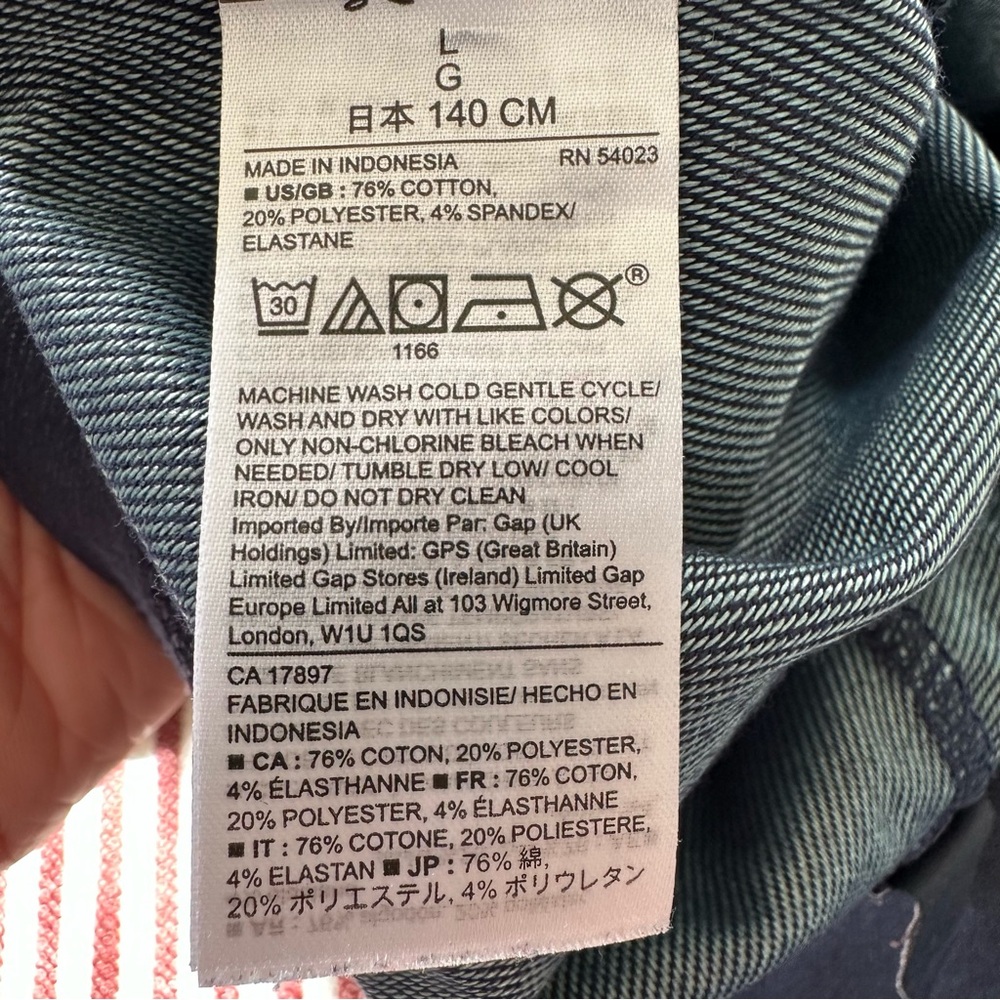 Gap Girls Denim Leggings Sz L (10-11) - Picture 7 of 8